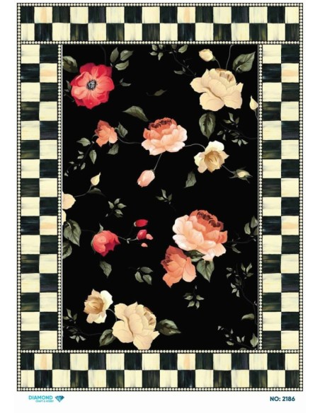 2186 Diamond Pirinç Dekopaj Kağıdı 30x42cm