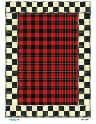 2190 Diamond Pirinç Dekopaj Kağıdı 30x42cm