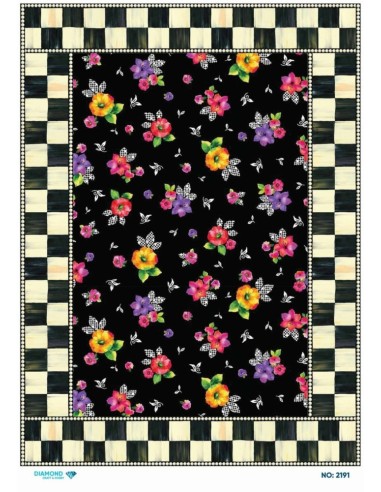 2191 Diamond Pirinç Dekopaj Kağıdı 30x42cm