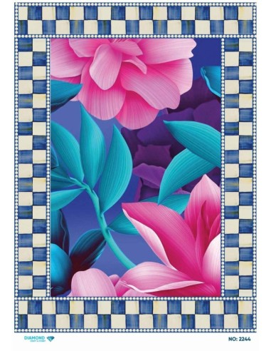 2244 Diamond Pirinç Dekopaj Kağıdı 30x42cm