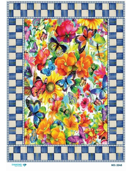 2245 Diamond Pirinç Dekopaj Kağıdı 30x42cm
