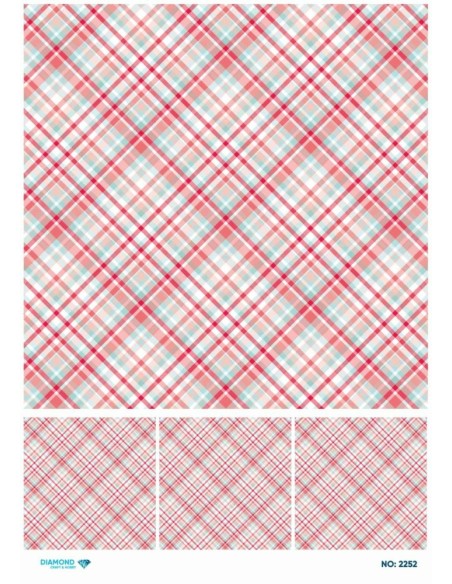 2252 Diamond Pirinç Dekopaj Kağıdı 30x42cm