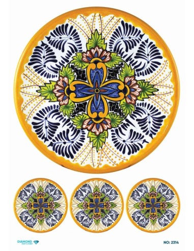 2314 Diamond Pirinç Dekopaj Kağıdı 30x42cm