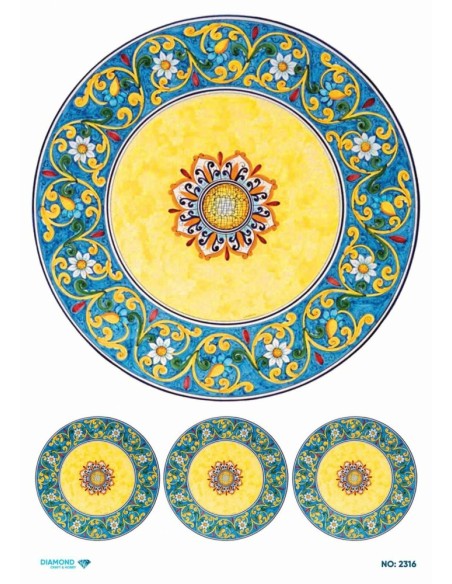 2316 Diamond Pirinç Dekopaj Kağıdı 30x42cm