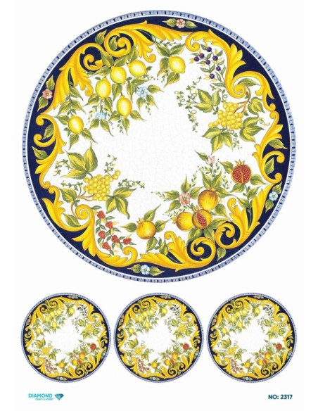2317 Diamond Pirinç Dekopaj Kağıdı 30x42cm