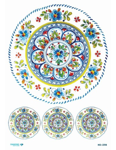 2318 Diamond Pirinç Dekopaj Kağıdı 30x42cm