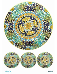 2320 Diamond Pirinç Dekopaj Kağıdı 30x42cm