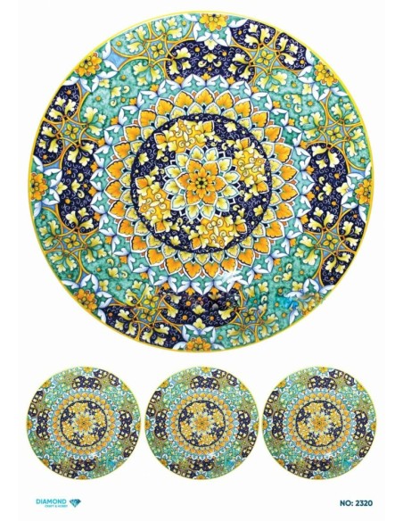 2320 Diamond Pirinç Dekopaj Kağıdı 30x42cm