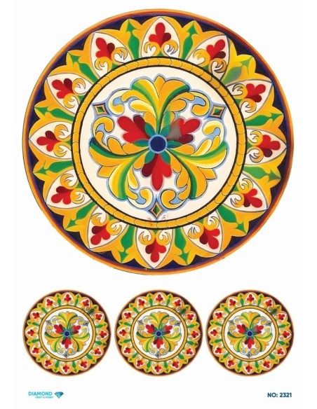 2321 Diamond Pirinç Dekopaj Kağıdı 30x42cm