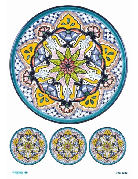 2322 Diamond Pirinç Dekopaj Kağıdı 30x42cm