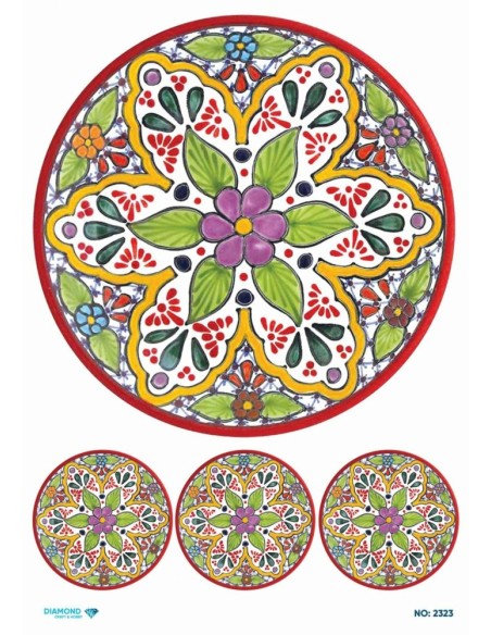 2323 Diamond Pirinç Dekopaj Kağıdı 30x42cm
