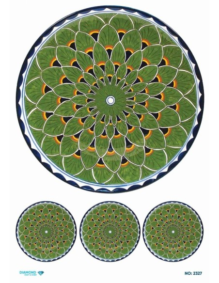 2327 Diamond Pirinç Dekopaj Kağıdı 30x42cm