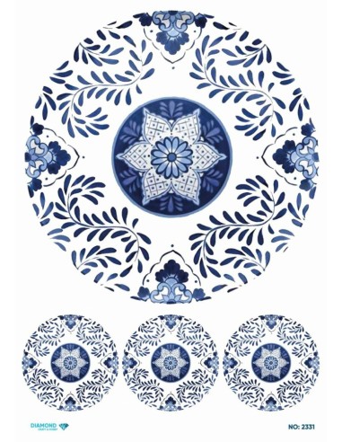 2331 Diamond Pirinç Dekopaj Kağıdı 30x42cm