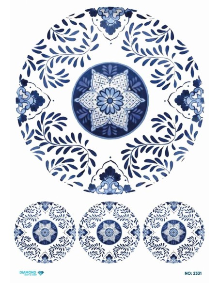 2331 Diamond Pirinç Dekopaj Kağıdı 30x42cm