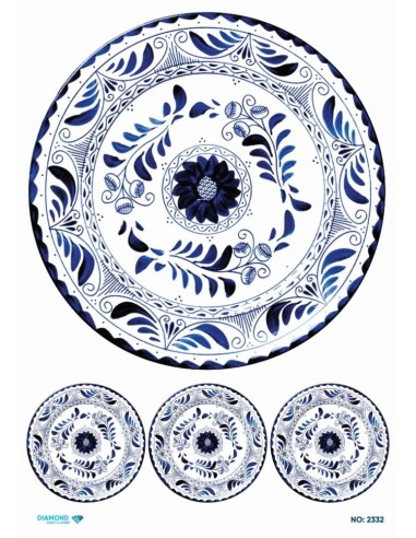 2332 Diamond Pirinç Dekopaj Kağıdı 30x42cm