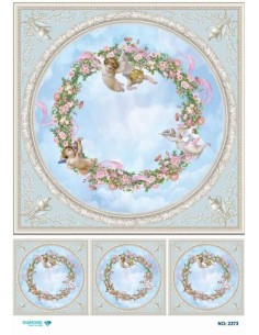 2373 Diamond Pirinç Dekopaj Kağıdı 30x42cm