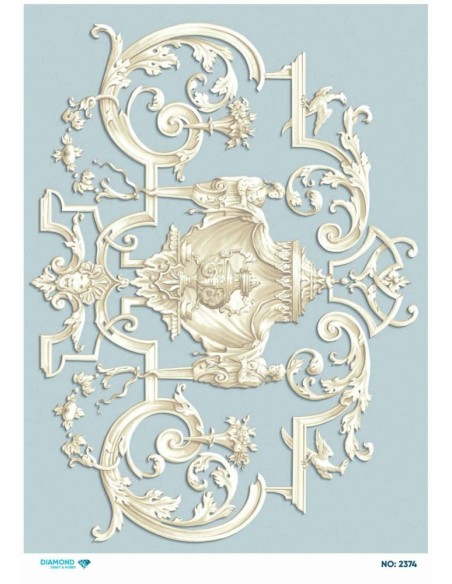 2374 Diamond Pirinç Dekopaj Kağıdı 30x42cm