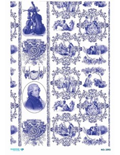 2392 Diamond Pirinç Dekopaj Kağıdı 30x42cm