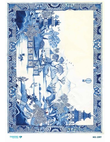 2397 Diamond Pirinç Dekopaj Kağıdı 30x42cm