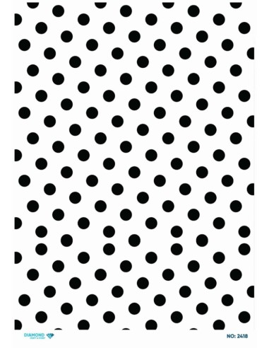 2418 Diamond Pirinç Dekopaj Kağıdı 30x42cm