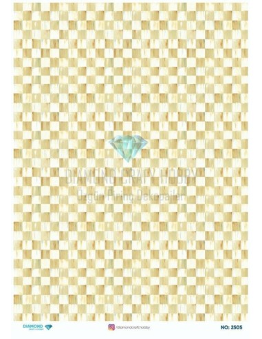 2505 Diamond Pirinç Dekopaj Kağıdı 30x42cm