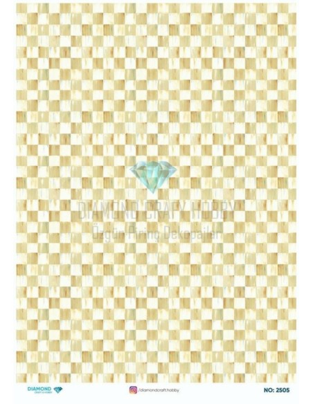 2505 Diamond Pirinç Dekopaj Kağıdı 30x42cm