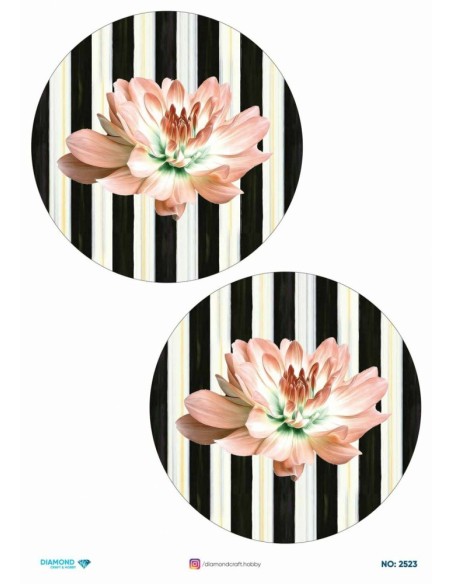 2523 Diamond Pirinç Dekopaj Kağıdı 30x42cm