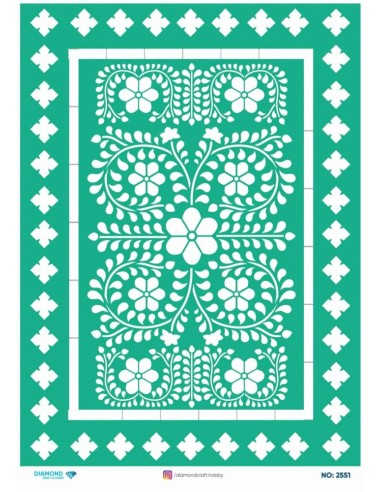 2551 Diamond Pirinç Dekopaj Kağıdı 30x42cm