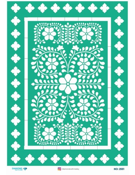2551 Diamond Pirinç Dekopaj Kağıdı 30x42cm