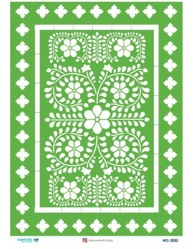 2552 Diamond Pirinç Dekopaj Kağıdı 30x42cm