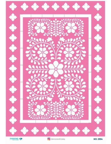 2554 Diamond Pirinç Dekopaj Kağıdı 30x42cm
