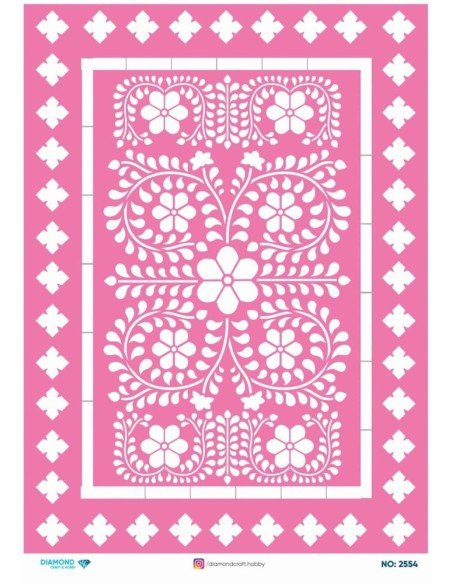 2554 Diamond Pirinç Dekopaj Kağıdı 30x42cm