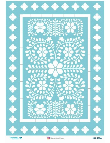 2556 Diamond Pirinç Dekopaj Kağıdı 30x42cm
