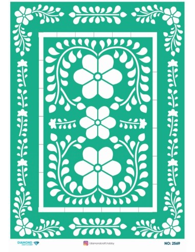 2569 Diamond Pirinç Dekopaj Kağıdı 30x42cm