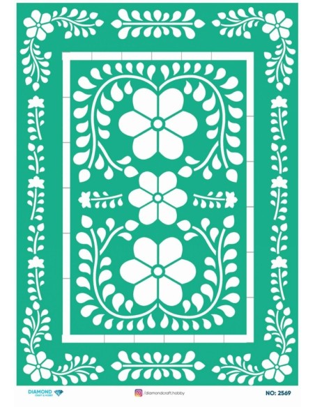 2569 Diamond Pirinç Dekopaj Kağıdı 30x42cm
