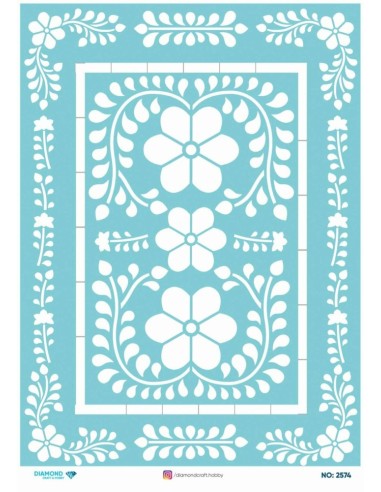 2574 Diamond Pirinç Dekopaj Kağıdı 30x42cm