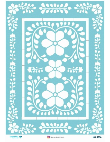 2574 Diamond Pirinç Dekopaj Kağıdı 30x42cm