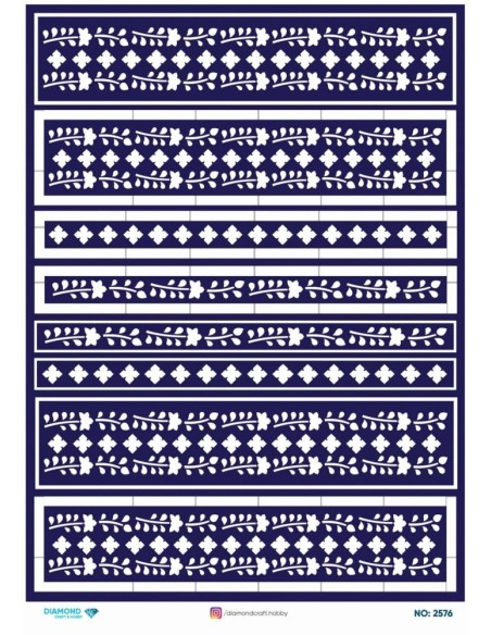 2576 Diamond Pirinç Dekopaj Kağıdı 30x42cm