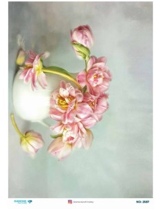 2587 Diamond Pirinç Dekopaj Kağıdı 30x42cm