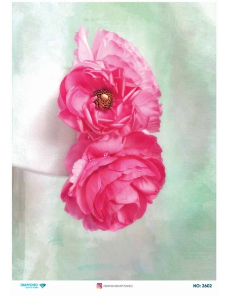 2602 Diamond Pirinç Dekopaj Kağıdı 30x42cm