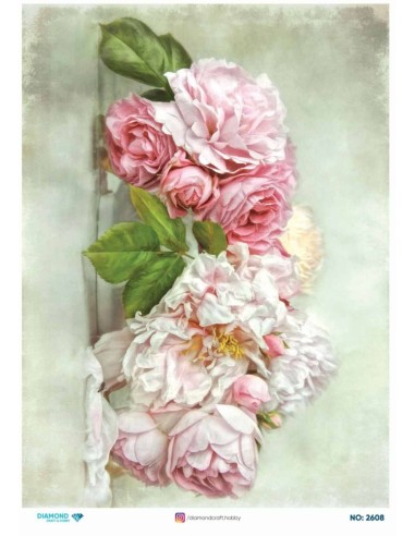 2608 Diamond Pirinç Dekopaj Kağıdı 30x42cm