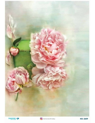 2609 Diamond Pirinç Dekopaj Kağıdı 30x42cm