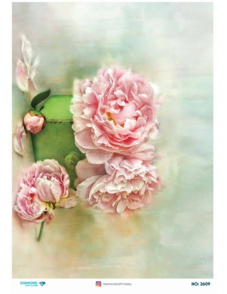2609 Diamond Pirinç Dekopaj Kağıdı 30x42cm