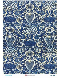 2667 Diamond Pirinç Dekopaj Kağıdı 30x42cm