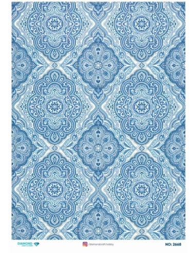 2668 Diamond Pirinç Dekopaj Kağıdı 30x42cm