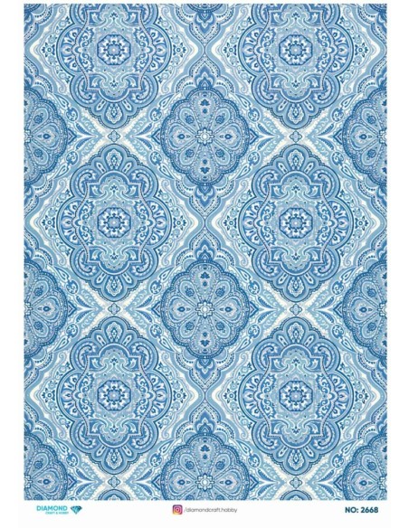 2668 Diamond Pirinç Dekopaj Kağıdı 30x42cm