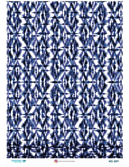 2671 Diamond Pirinç Dekopaj Kağıdı 30x42cm