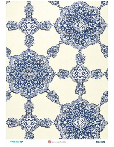 2672 Diamond Pirinç Dekopaj Kağıdı 30x42cm