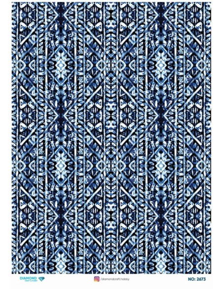 2673 Diamond Pirinç Dekopaj Kağıdı 30x42cm