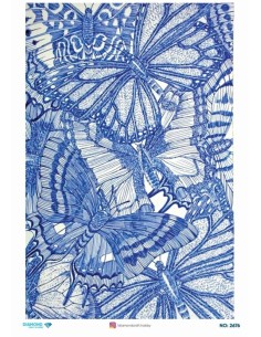 2676 Diamond Pirinç Dekopaj Kağıdı 30x42cm
